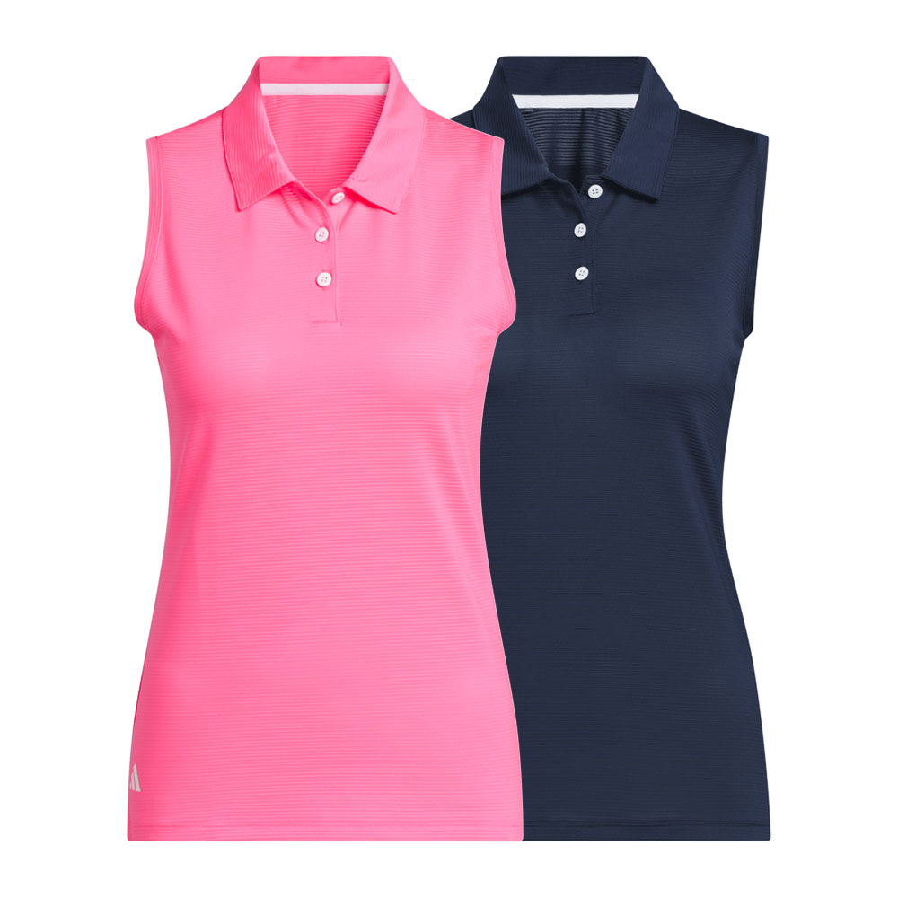Adidas W Solid Ottoman Sleeveless Polo 0